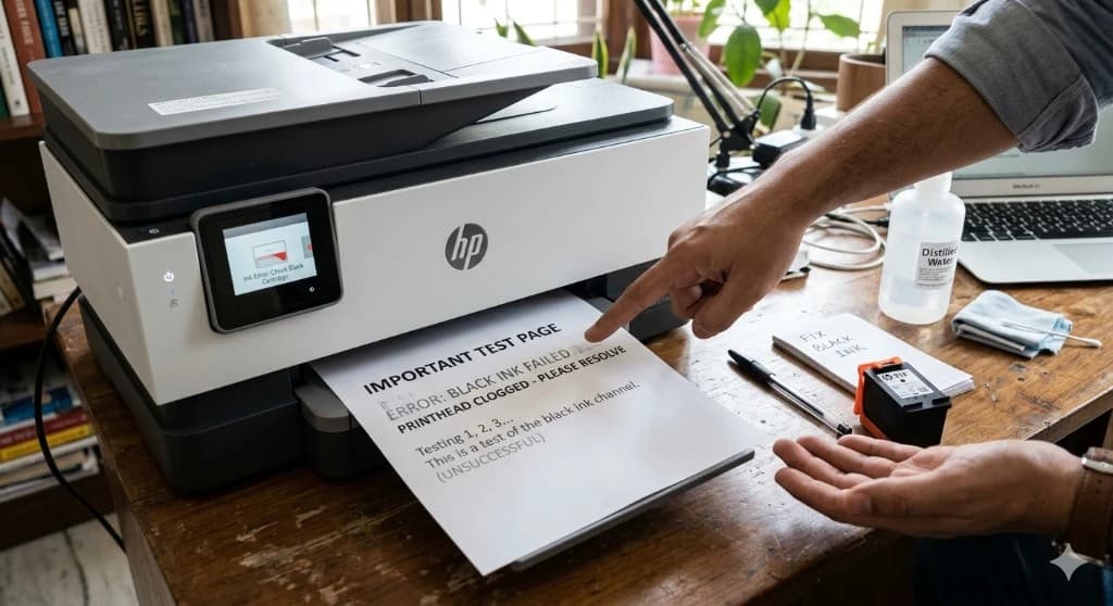 Banner: How to Fix a Printer Not Printing Black Ink