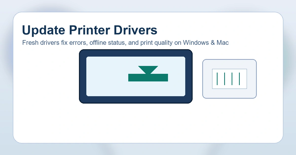 Banner: How to Update Printer Drivers on Windows and Mac